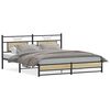 vidaXL Metal Bed Frame without Mattress Sonoma Oak 183x213 cm