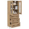 vidaXL Highboard Artisan Oak 69.5 x 34 x 90 cm Engineered Wood