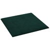 vidaXL Wall Headboard 12 pcs Dark Green 30 x 30 cm Velvet