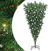 vidaXL Upside-down Artificial Pre-lit Christmas Tree with Ball Set PVC