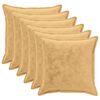 vidaXL Cushion Cover 6 pcs HOUTEN Taupe 70 x 70 cm Flannel