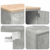 vidaXL Garage Cabinets 6 pcs Concrete Grey Engineered Wood