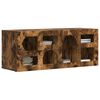 vidaXL TV Cabinet Smoked Oak 100 x 35 x 40 cm Engineered Wood