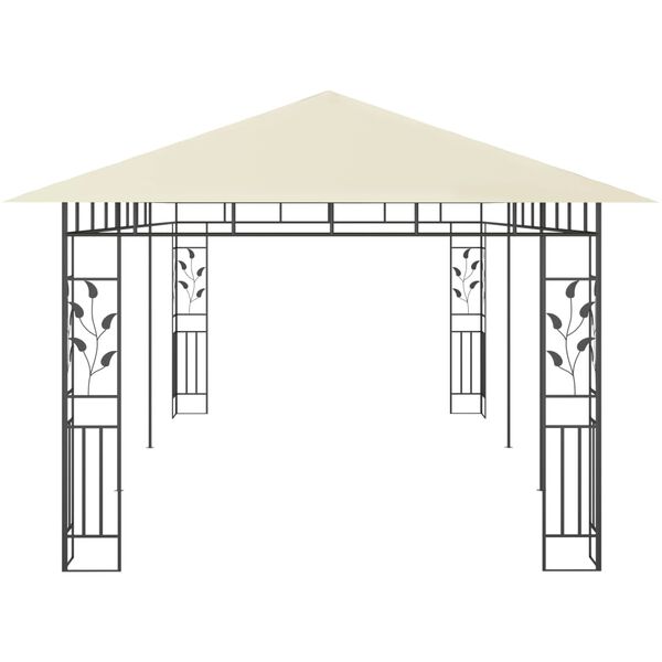 vidaXL Gazebo with Mosquito Net 6x3x2.73 m Cream