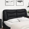 vidaXL Headboard Cushion Black 135 cm Faux Leather
