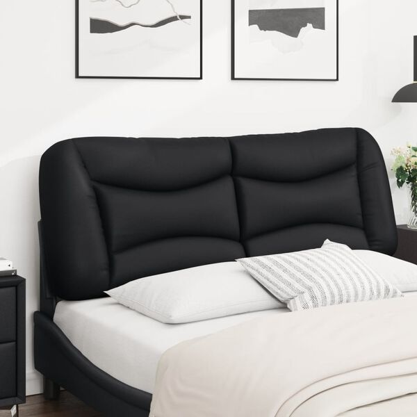 vidaXL Headboard Cushion Black 135 cm Faux Leather