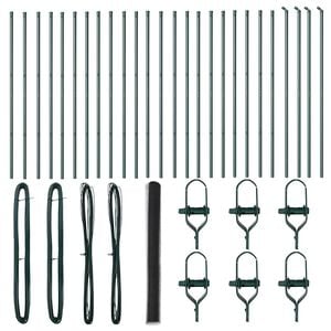 vidaXL Fence Post Grey