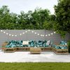 vidaXL 10 Piece Garden Sofa Set Impregnated Wood Pine