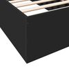 vidaXL Bed Frame without Mattress Black 90x200 cm