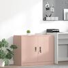 vidaXL Storage Cabinet Pink 90 x 40 x 70 cm Steel