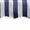 vidaXL Awning Top Sunshade Canvas Blue & White 5x3 m