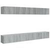 vidaXL TV Cabinets 8 pcs Grey Sonoma 60x30x30 cm Engineered Wood