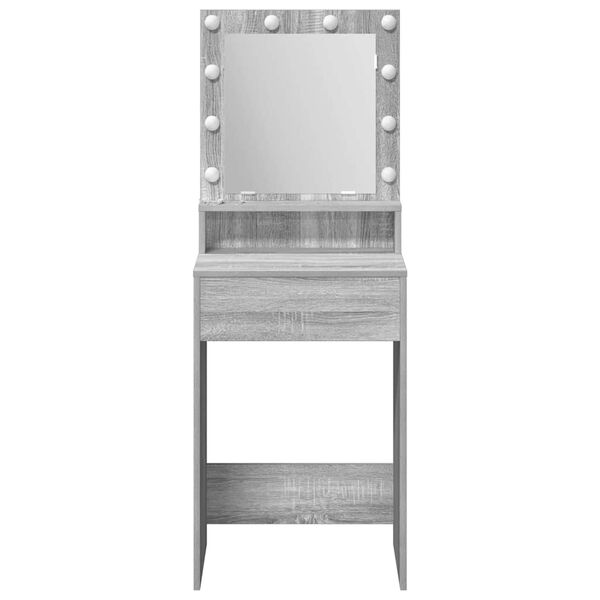 vidaXL Dressing Table Grey Sonoma 50 x 41 x 135 cm Engineered Wood