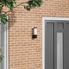 vidaXL Outdoor Wall Light Black 12 x 8.5 x 27 cm