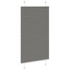 vidaXL Pleated Blind Anthracite 80x150 cm Fabric Width 79.4 cm Polyester