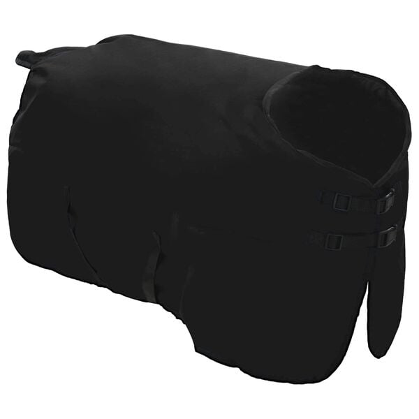 vidaXL Horse Blanket Full Black 125 cm Polyester
