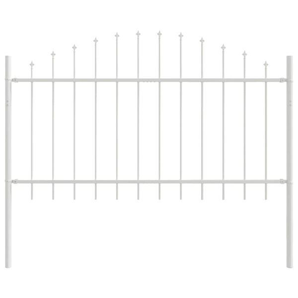 vidaXL Garden Fence White 170 x 100 cm