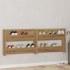 vidaXL Shoe Cabinet 2 pcs Artisan Oak 81 x 18 x 60 cm Engineered Wood