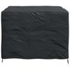 vidaXL Furniture Cover Plain Black 125 x 125 x 74 cm Fabric