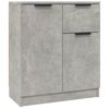 vidaXL Sideboards 2 pcs Concrete Grey 60x30x70 cm Engineered Wood