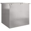 vidaXL Outdoor Storage Box Silver 55 x 50.5 x 50 cm Steel