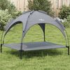 vidaXL Dog Bed with Canopy Anthracite Oxford Fabric and Steel