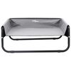 vidaXL Dog Bed Folding Manual Light Grey 85 x 85 x 33 cm Steel