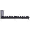 vidaXL Bed Frame without Mattress Black Faux Leather 135x190 cm Double