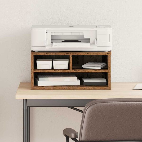 vidaXL Printer Stand Old wood 49 x 40 x 22.5 cm Engineered wood