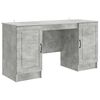 vidaXL Desk with Door Concrete Grey 142.5 x 50 x 75 cm Engineered Wood