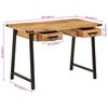 vidaXL Desk with Drawers 105x55x70 cm Solid Wood Mango and Iron