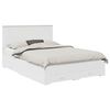 vidaXL Bed Frame with Drawer White 140 x 190 cm Engineered Wood