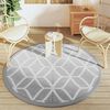 vidaXL Outdoor Carpet ARAKIL Grey Ø160 cm PP