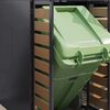 vidaXL Wheelie Bin Storage for 5 Bins Anthracite 340 x 77.5 x 121.5 cm