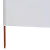 vidaXL 6-panel Wind Screen Fabric 800x80 cm White