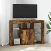 vidaXL Corner LED TV Cabinet Smoked Oak 100x40x68cm Engineered Wood