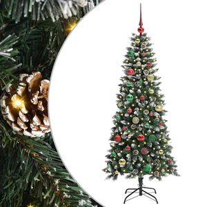 vidaXL Artificial Christmas Tree with 150 LEDs with Stand Green 150 cm