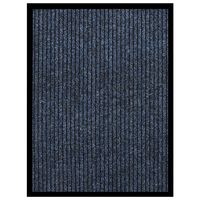 vidaXL Doormat Striped Blue 60x80 cm