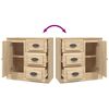 vidaXL Sideboard Sonoma Oak 70x35.5x67.5 cm Engineered Wood