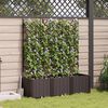 vidaXL Garden Planter 3 pcs Brown 120 x 40 x 143 cm Steel