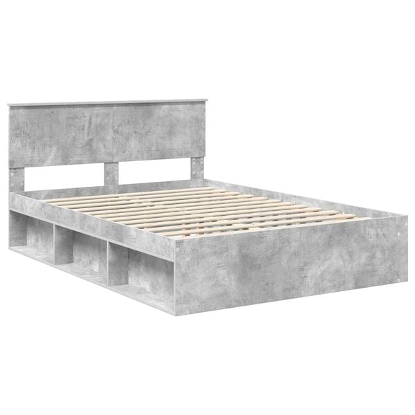 vidaXL Bed Frame with Headboard Concerte 140 x 200 cm Solid Pine Wood