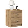 vidaXL Bedside Cabinets 2 pcs with 2 Drawers Artisan Oak 40x36x50 cm