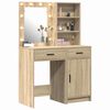 vidaXL Dressing Table Set with Drawer 2 pcs Sonoma Oak Engineered Wood
