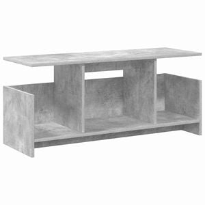 vidaXL TV Stand 102 x 35 x 45 cm Concrete Grey Engineered Wood