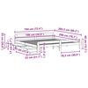 vidaXL Bed frame without Mattress White 180x200 cm Super King Solid Wood Pine