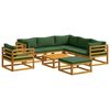 vidaXL Sofa Set 8 pcs Natural Solid Acacia Wood