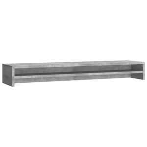 vidaXL Monitor Stand Concrete Grey 100x24x13 cm Engineered Wood