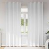 vidaXL Blackout Curtains with Rings 2 pcs Pure White 245 x 140 cm