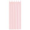 vidaXL Voile Curtains with Loops 2 pcs Light Pink 140x260 cm