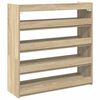 vidaXL Shoe Rack Sonoma Oak 80x25x81 cm Engineered Wood